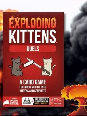 Exploding Kittens Duels Card Game - Red